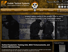 Tablet Screenshot of kodiaktactical.com